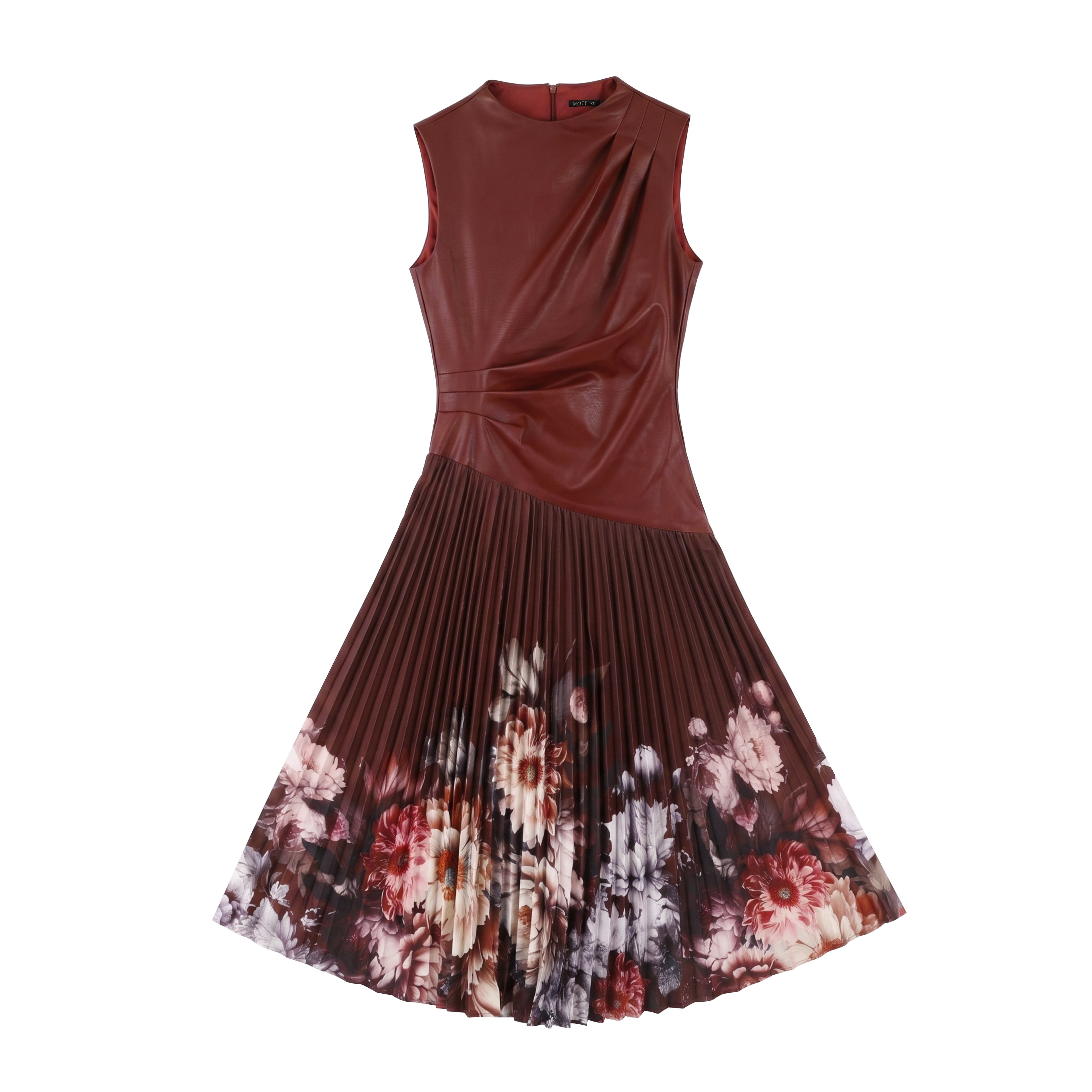 Italian Retro Style Pleated Dress