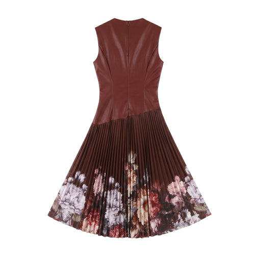 Italian Retro Style Pleated Dress